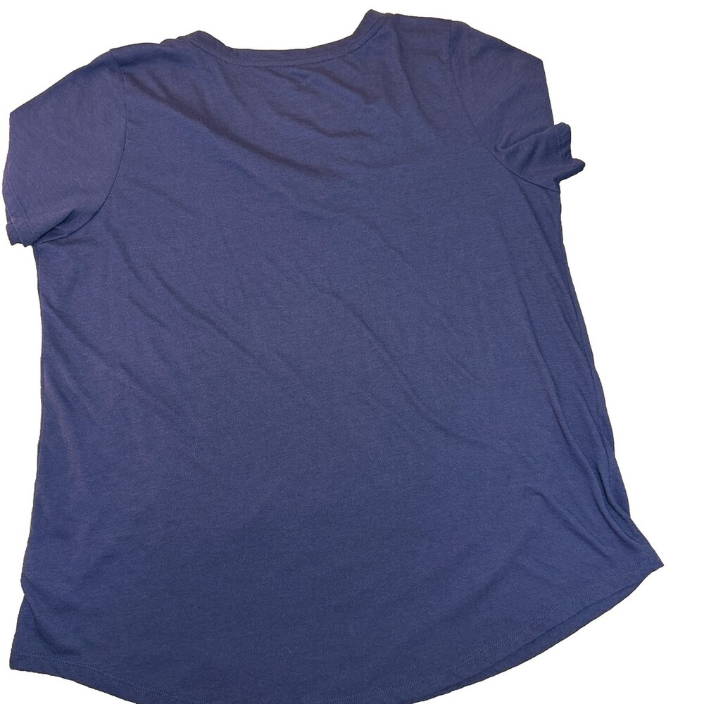 Torrid Top Tee Shirt Womens 2X (2) Solid Navy Blue V-Neck EUC - Picture 9 of 12